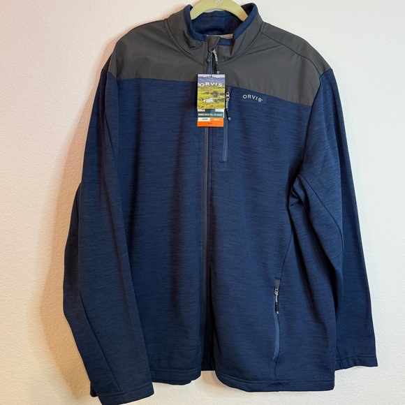 Orvis Other - 🆕 Orvis Bonded Mesh Full-Zip Performance Jacket XXL – Dress Blues Classic 🆕